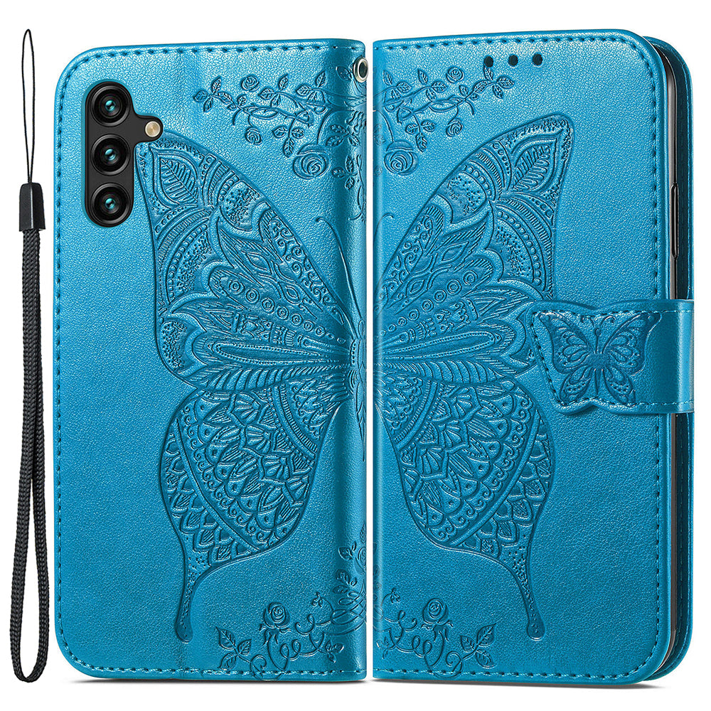 Til Samsung Galaxy A24 4G Stand Wallet Case PU Læder Butterfly påtrykt flip telefoncover Til Samsung Galaxy A24 4G Stand Wallet Case PU Læder Butterfly påtrykt flip telefoncover